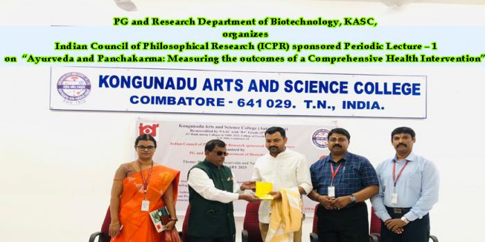Indian Council of Philosophical Research (ICPR) sponsored Periodic Lecture – 1