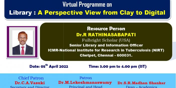 Virtual program on Library: A Perspective view from clay to digital